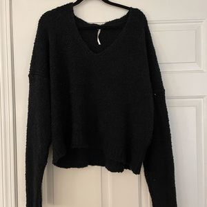 Free People Black Sweater